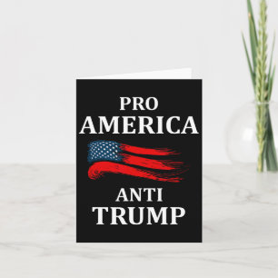 Anti-trump Anti Trump 2024 American Usa Flag  Card