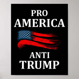 Anti-trump Anti Trump 2024 American Usa Flag  Poster