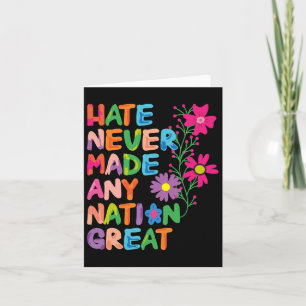 Anti Trump Artistic Floral Democrat President Libe Card