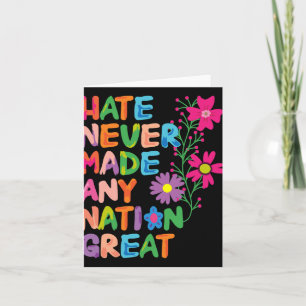 Anti Trump Artistic Floral Democrat President Libe Card