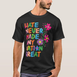 Anti Trump Artistic Floral Democrat President Libe T-Shirt