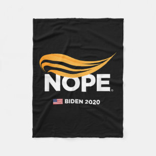 Anti-trump, Biden 2020, Trump Nope, Trump No, Fleece Blanket
