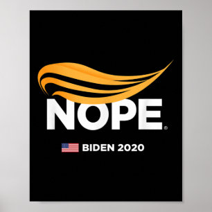 Anti-trump, Biden 2020, Trump Nope, Trump No, Poster