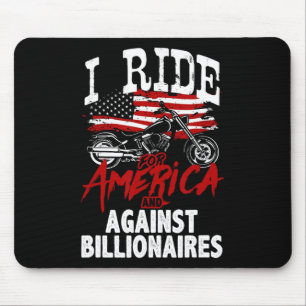 Anti Trump Biker Pro-democracy Resist Against Bill Mouse Pad