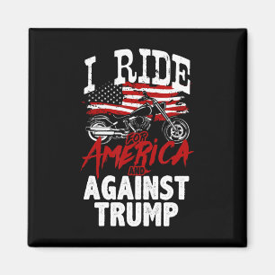 Anti Trump Biker Pro Democracy Resist Against Trum Magnet