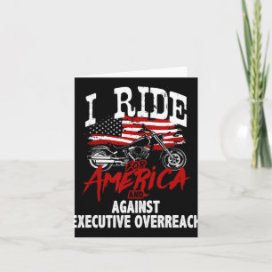 Anti Trump Biker Resist Against Executive Overreac Card
