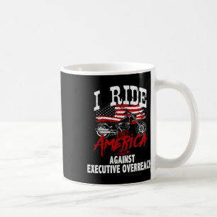 Anti Trump Biker Resist Against Executive Overreac Coffee Mug