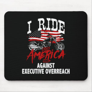 Anti Trump Biker Resist Against Executive Overreac Mouse Pad