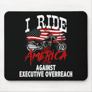 Anti Trump Biker Resist Against Executive Overreac Mouse Pad