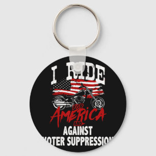 Anti Trump Biker Resist Against Voter Suppression Key Ring