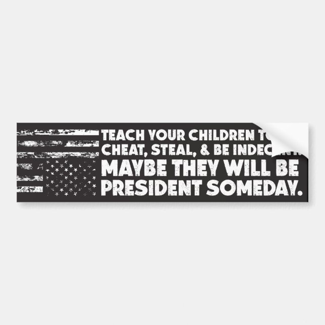 Anti Trump Bumper Sticker (Front)