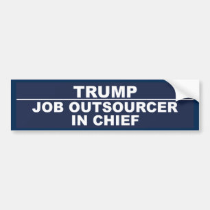 Anti Trump bumper sticker tax evading Trump taxes