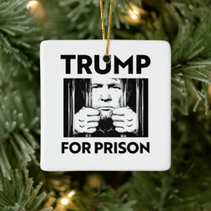 Anti-Trump Ceramic Ornament