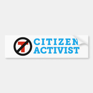 Anti-Trump Citizen Activist Bumper Sticker