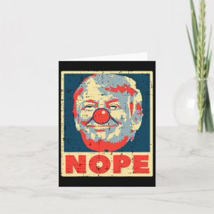 Anti Trump Clown Vintage Retro Impeach No Donald  Card