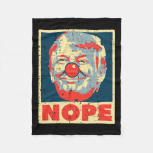 Anti Trump Clown Vintage Retro Impeach No Donald Fleece Blanket