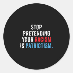 Anti Trump Co Uni-adults Anti-racism Classic Round Sticker