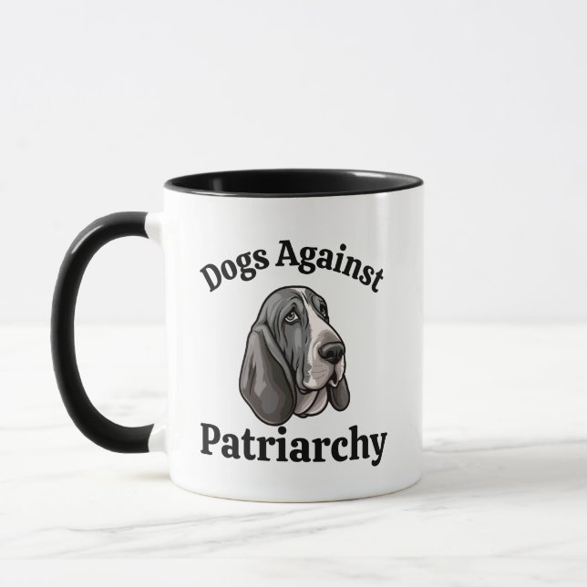 Anti Trump Dog Mum Feminist Funny Political Dogs Mug (Left)