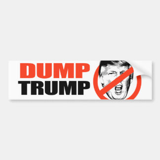 ANTI-TRUMP - DUMP TRUMP - BUMPER STICKER