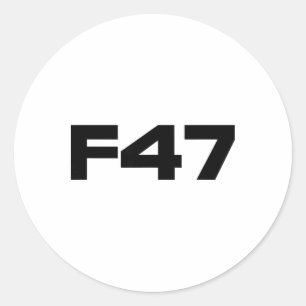 Anti Trump F47 Collection Bold Resist Project 2025 Classic Round Sticker