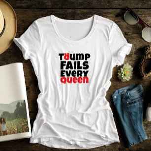 Anti Trump feminist protest slogan red black Tri-Blend Shirt
