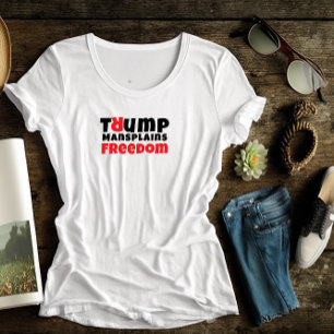 Anti Trump feminist protest slogan red black Tri-Blend Shirt