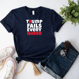 Anti Trump feminist protest slogan red black Tri-Blend Shirt