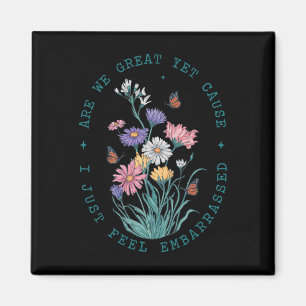 Anti Trump Floral Butterflies Democrat President L Magnet