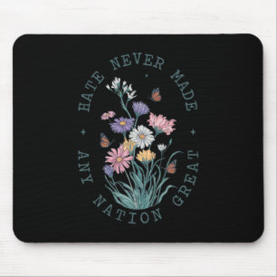 Anti Trump Floral Butterflies Democrat President L Mouse Pad