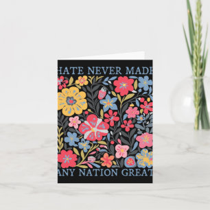 Anti Trump Floral Democrat President Liberal 1  Card