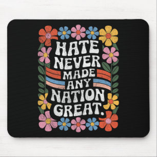 Anti Trump Floral Democrat President Liberal 4 Mouse Pad