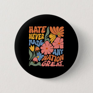Anti Trump Floral Democrat President Liberal 6 Cm Round Badge