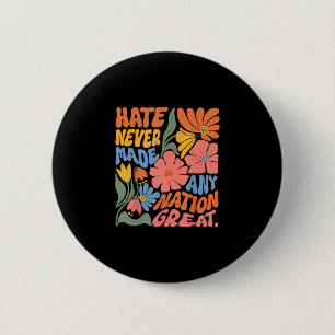 Anti Trump Floral Democrat President Liberal  6 Cm Round Badge