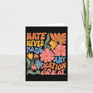 Anti Trump Floral Democrat President Liberal Card