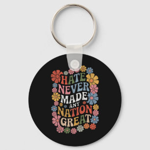 Anti Trump Floral Democrat President Liberal Key Ring