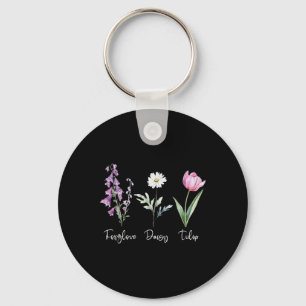 Anti Trump Floral Flower Democrat President Libera Key Ring
