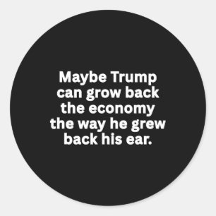 Anti-trump Funny Sarcastic Political Humour Satire Classic Round Sticker