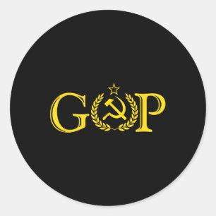 Anti Trump Gop _ Russian Republican _ Political Classic Round Sticker