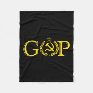 Anti Trump Gop _ Russian Republican _ Political Fleece Blanket