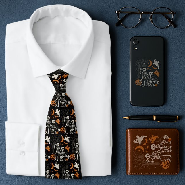 Anti Trump Halloween Skeleton FDT Trump Halloween Tie (Creator Uploaded)