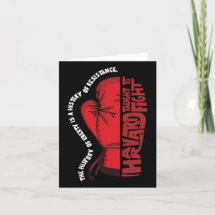Anti-trump Harvard Political Protest Card
