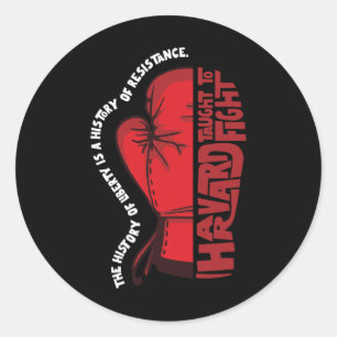 Anti-trump Harvard Political Protest Classic Round Sticker