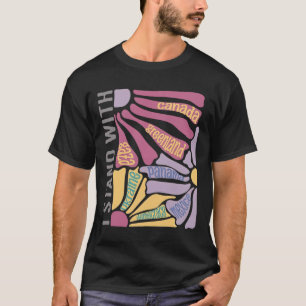 Anti Trump I Stand With Canada Greenland Justice D T-Shirt