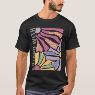 Anti Trump I Stand With Canada Greenland Justice D T-Shirt