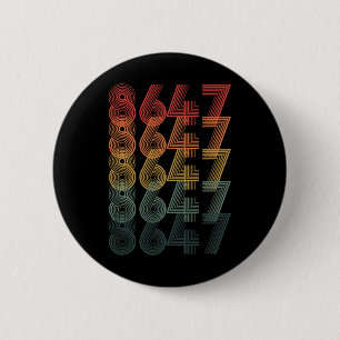 Anti Trump Impeach 47 8647 86 47 Retro Vintage 6 Cm Round Badge