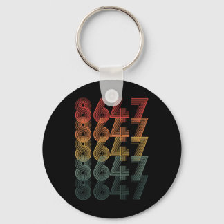 Anti Trump Impeach 47 8647 86 47 Retro Vintage Key Ring
