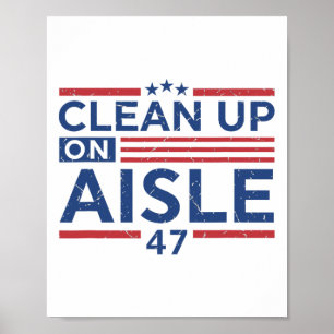 Anti Trump Impeach 47 Trump 47th President Us Flag Poster