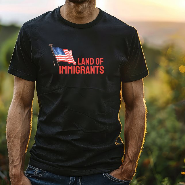 Anti-Trump merch protest flag T-Shirt (This T-shirt fearlessly confronts Donald Trump's immigration policies. )