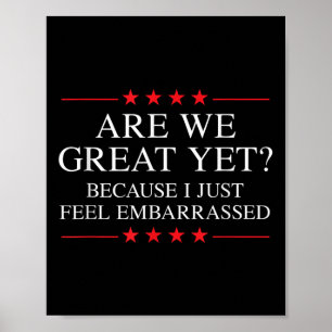 Anti Trump Merchandise For Liberals &amp; Progress Poster