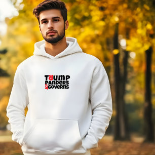  Anti-Trump message black red Hoodie